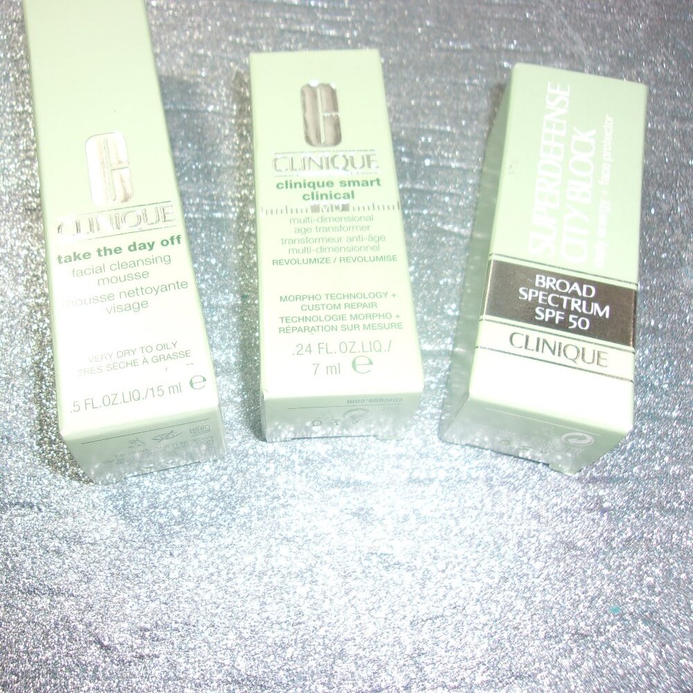 COPY - JLR-21 SET OF 3 CLINIQUE MINIS IN THEIR BOXES - Picture 2 of 6